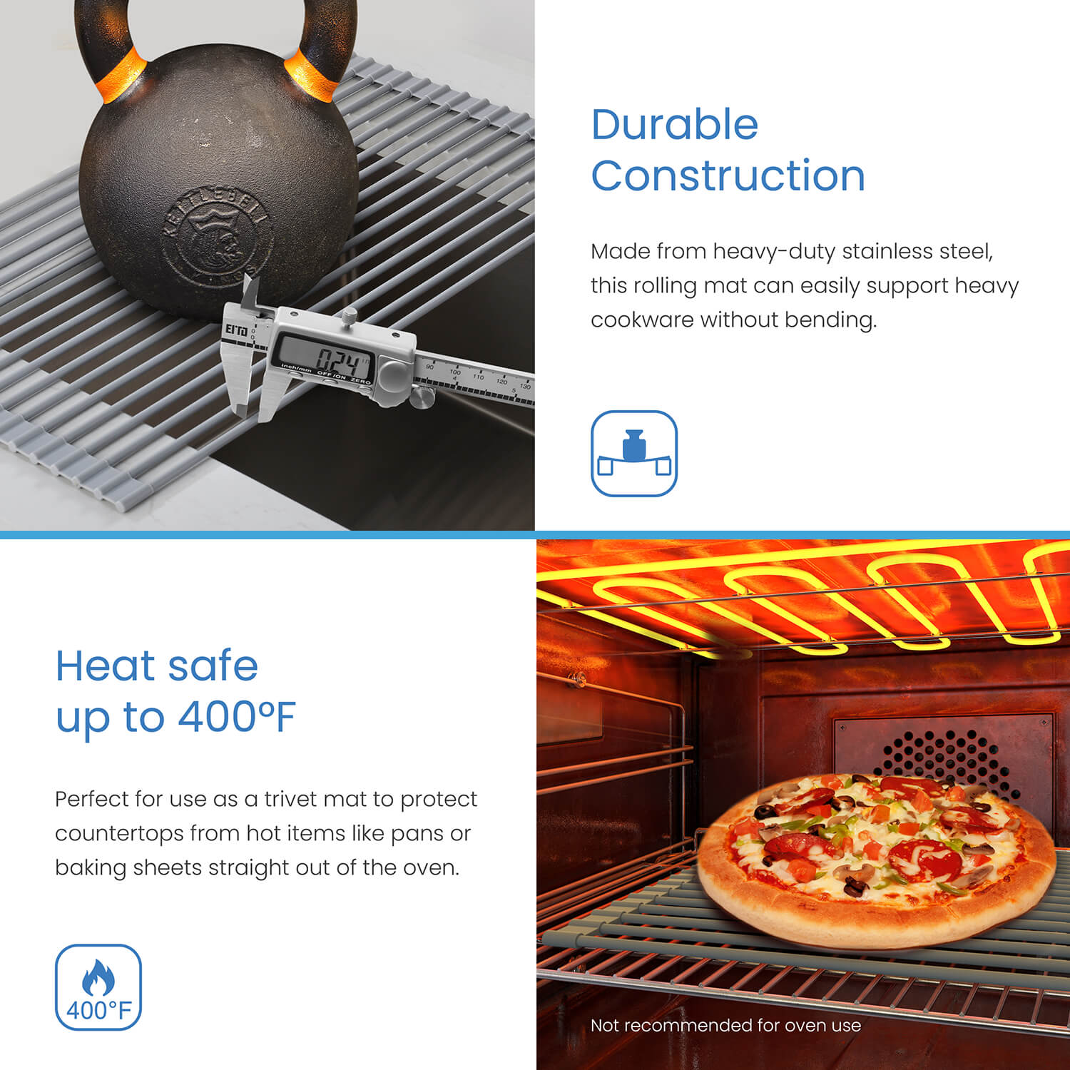 KIBI Silicone Roll Up Drain Tray