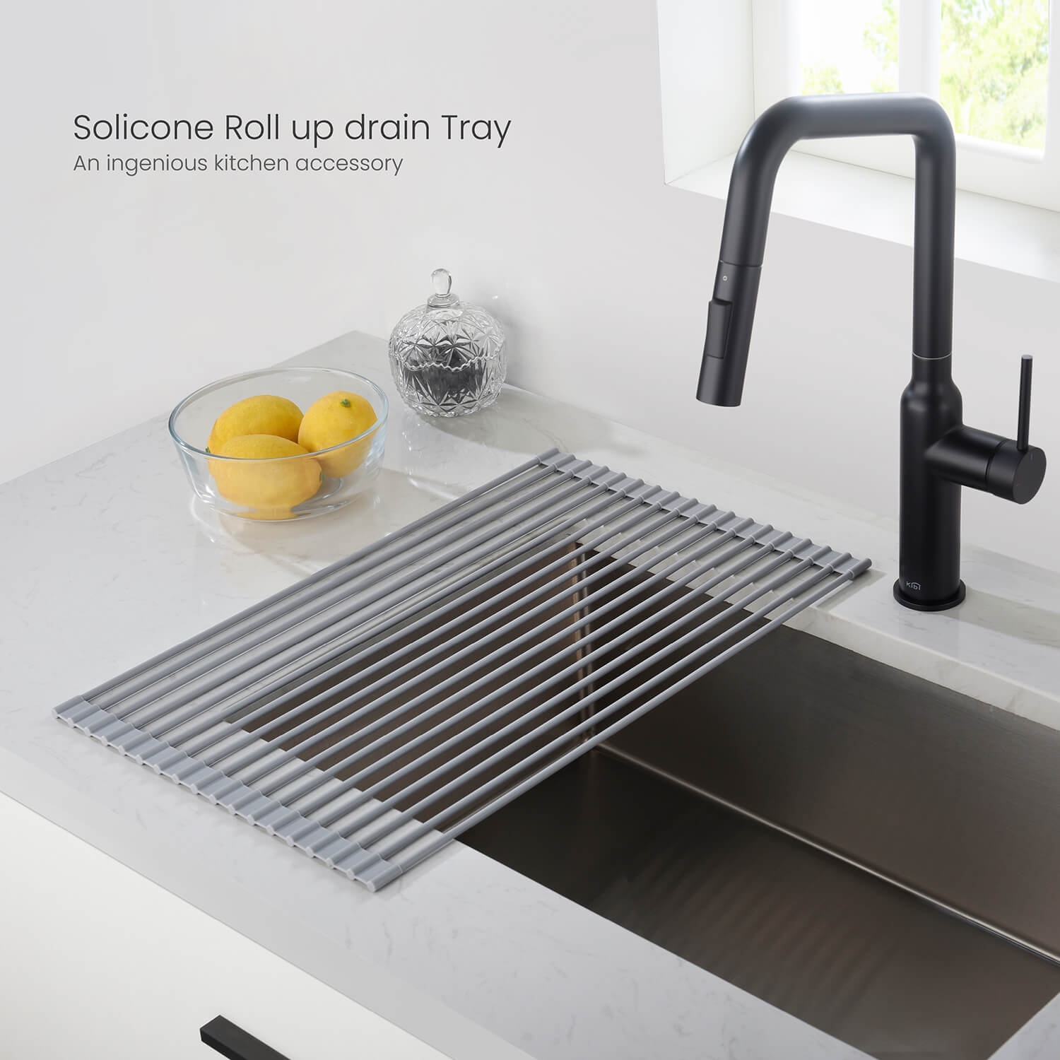 KIBI Silicone Roll Up Drain Tray