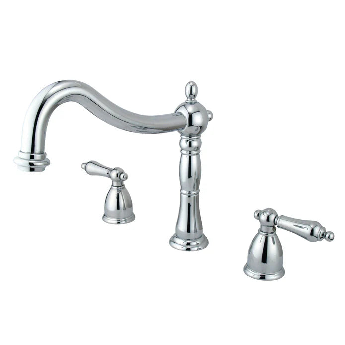 Kingston - Tub Faucets - Heritage KS134AL Two-Handle 3-Hole Deck Mount Roman Tub Faucet
