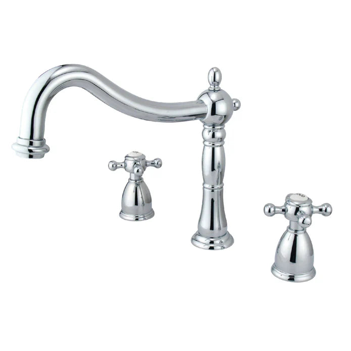 Kingston - Tub Faucets - Metropolitan KS134BX Two-Handle 3-Hole Deck Mount Roman Tub Faucet
