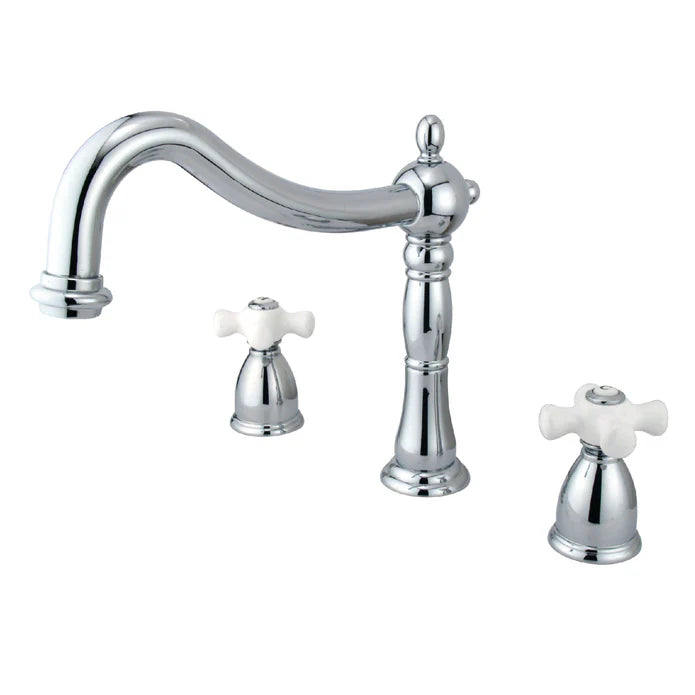 Kingston - Tub Faucets - Heritage KS134PX Two-Handle 3-Hole Deck Mount Roman Tub Faucet