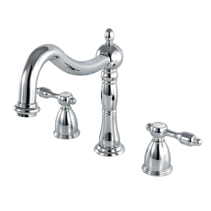 Kingston - Tub Faucets - Tudor KS1348TAL Two-Handle 3-Hole Deck Mount Roman Tub Faucet