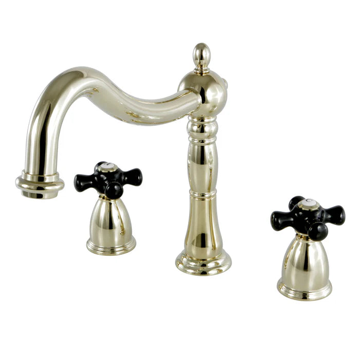 Kingston - Tub Faucets - Duchess KS134PKX Two-Handle 3-Hole Deck Mount Roman Tub Faucet