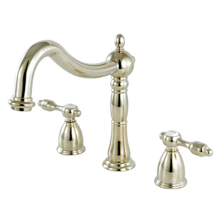 Kingston - Tub Faucets - Tudor KS1348TAL Two-Handle 3-Hole Deck Mount Roman Tub Faucet