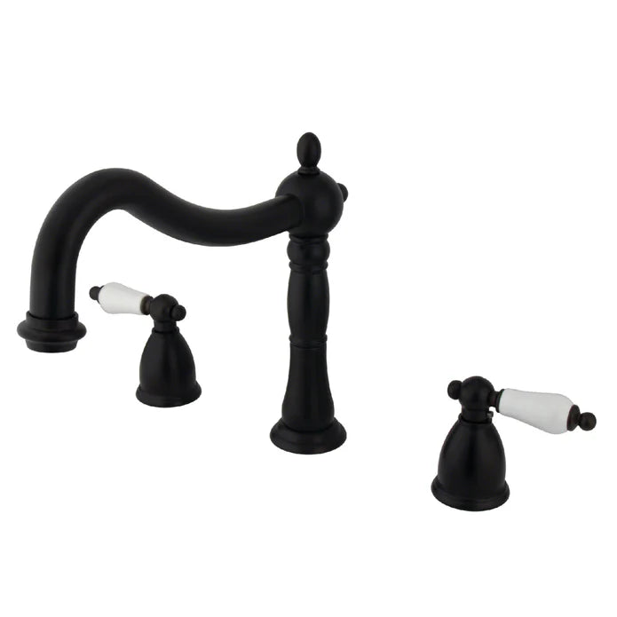 Kingston - Tub Faucets - Heritage KS134PL Two-Handle 3-Hole Deck Mount Roman Tub Faucet