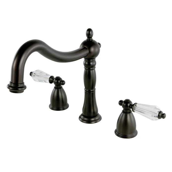 Kingston - Tub Faucets - Wilshire KS1341WLL Two-Handle 3-Hole Deck Mount Roman Tub Faucet