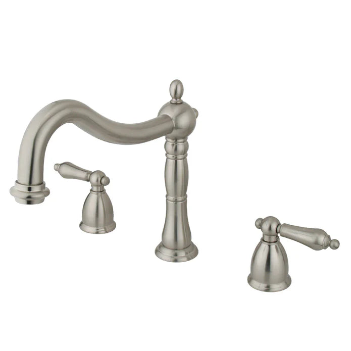 Kingston - Tub Faucets - Heritage KS134AL Two-Handle 3-Hole Deck Mount Roman Tub Faucet