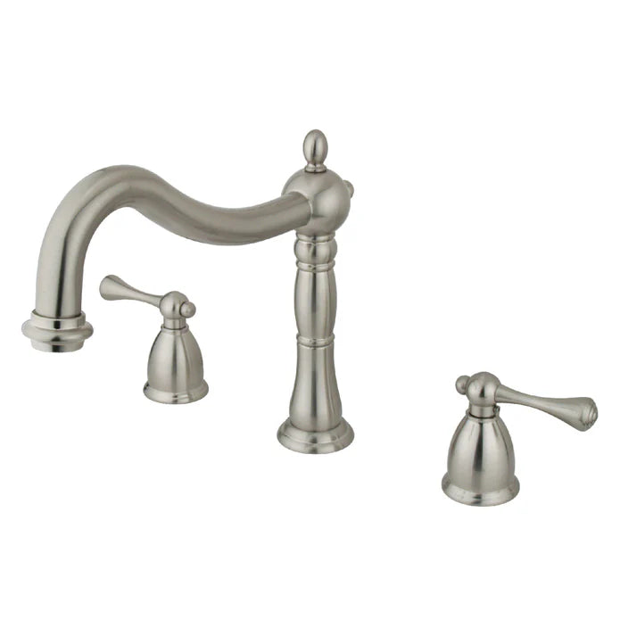 Kingston - Tub Faucets - Heritage KS134BL Two-Handle 3-Hole Deck Mount Roman Tub Faucet