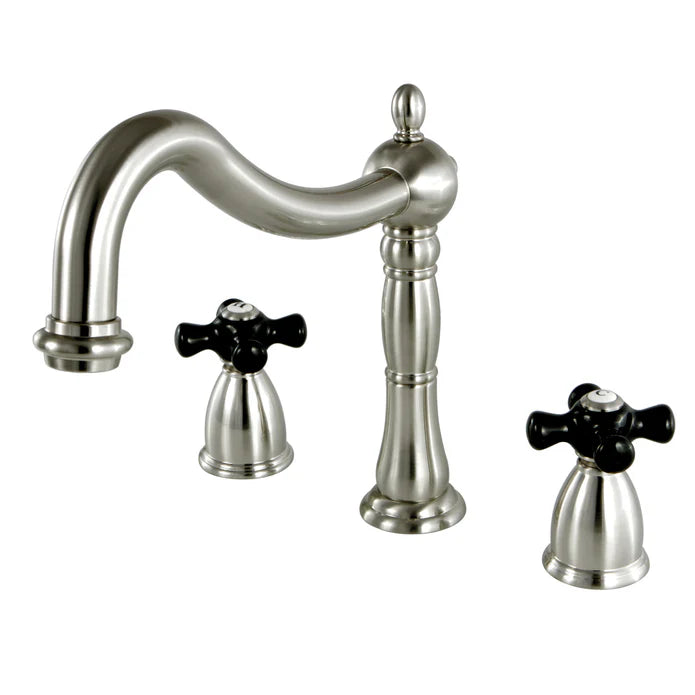 Kingston - Tub Faucets - Duchess KS134PKX Two-Handle 3-Hole Deck Mount Roman Tub Faucet