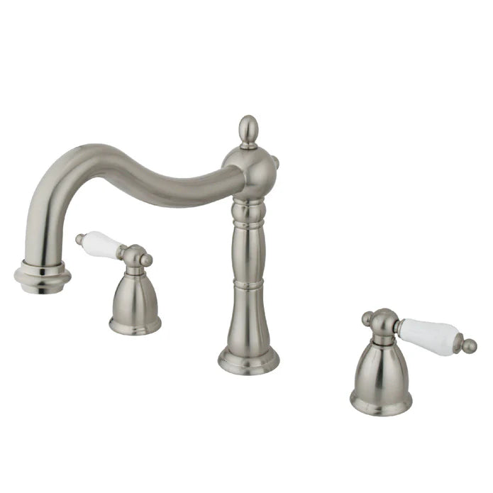Kingston - Tub Faucets - Heritage KS134PL Two-Handle 3-Hole Deck Mount Roman Tub Faucet