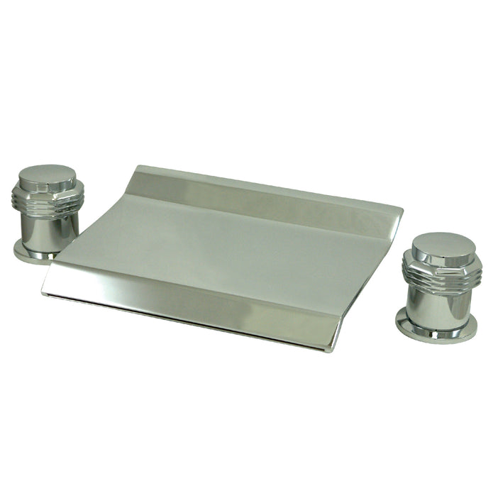 Kingston - Tub Faucets - Milano KS224MR Two-Handle 3-Hole Deck Mount Roman Tub Faucet