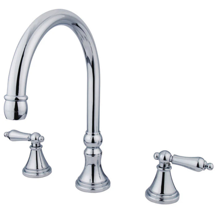Kingston - Tub Faucets - Roman KS234AL Two-Handle 3-Hole Deck Mount Roman Tub Faucet