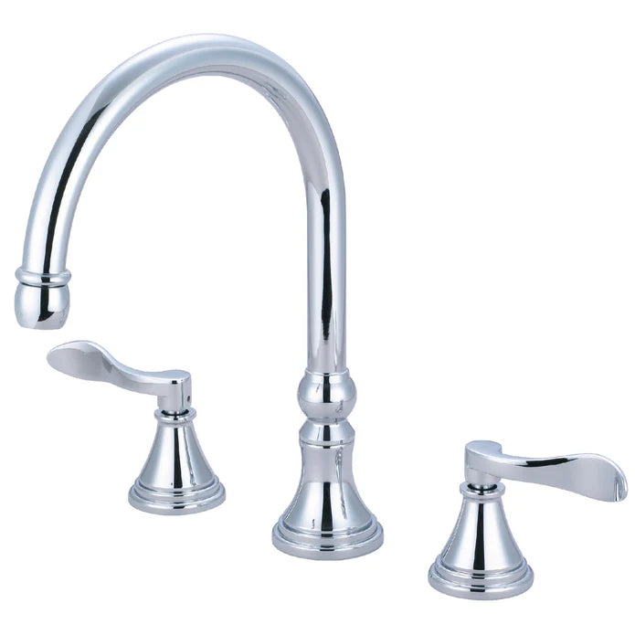 Kingston - Tub Faucets - NuFrench KS234DFL Two-Handle 3-Hole Deck Mount Roman Tub Faucet