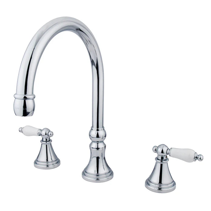 Kingston - Tub Faucets - Roman KS234PL Two-Handle 3-Hole Deck Mount Roman Tub Faucet