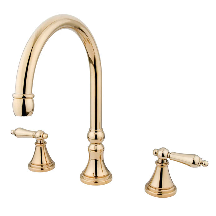 Kingston - Tub Faucets - Roman KS234AL Two-Handle 3-Hole Deck Mount Roman Tub Faucet