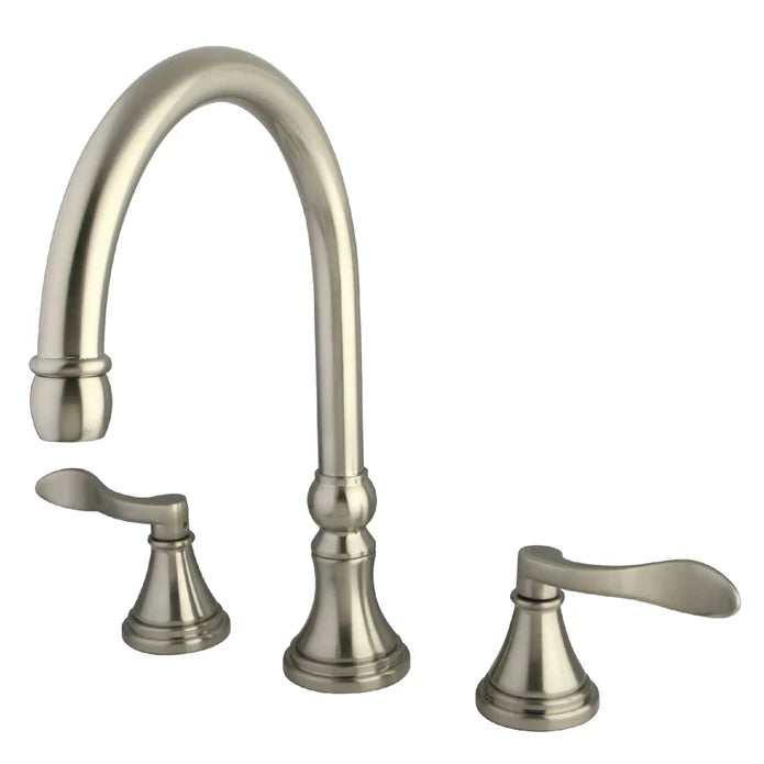 Kingston - Tub Faucets - NuFrench KS234DFL Two-Handle 3-Hole Deck Mount Roman Tub Faucet