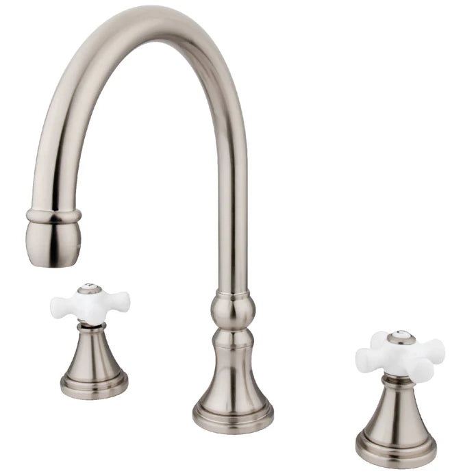 Kingston - Tub Faucets - Roman KS234PX Two-Handle 3-Hole Deck Mount Roman Tub Faucet