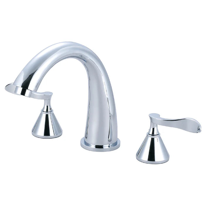 Kingston - Tub Faucets - Century KS236CFL Two-Handle 3-Hole Deck Mount Roman Tub Faucet