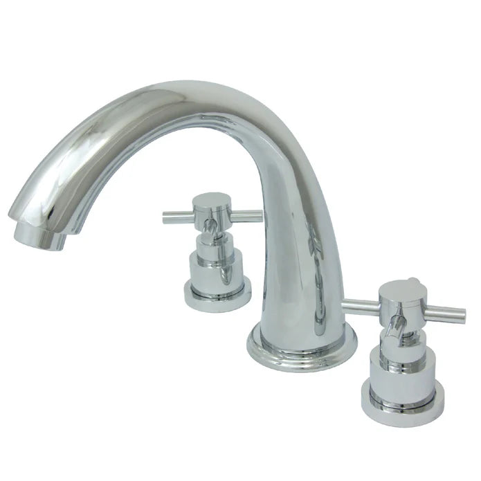Kingston - Tub Faucets - Roman KS236EX Two-Handle 3-Hole Deck Mount Roman Tub Faucet