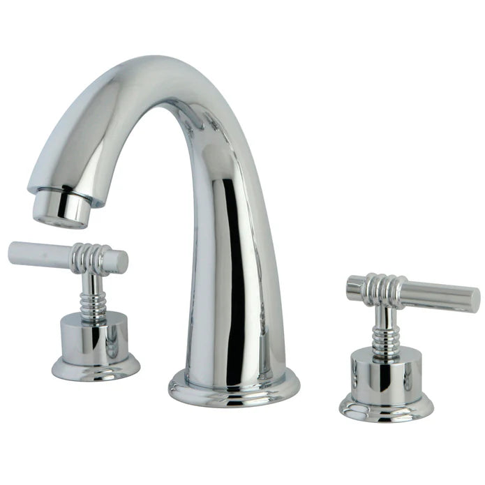 Kingston - Tub Faucets - Milano KS236ML Two-Handle 3-Hole Deck Mount Roman Tub Faucet