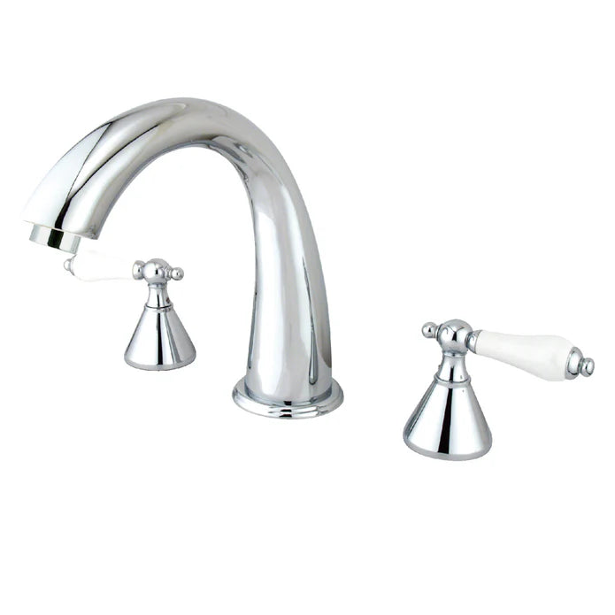 Kingston - Tub Faucets - Naples KS236PL Two-Handle 3-Hole Deck Mount Roman Tub Faucet