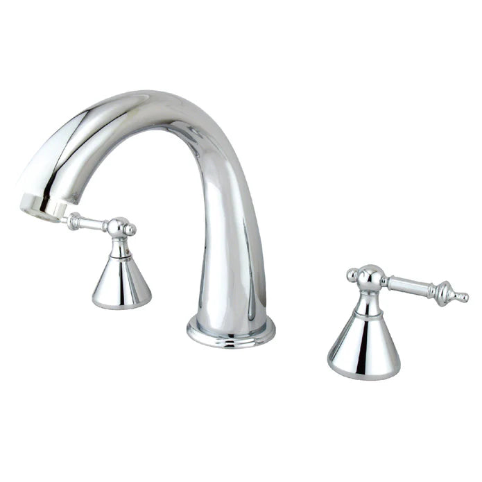 Kingston - Tub Faucets - Roman KS236TL Two-Handle 3-Hole Deck Mount Roman Tub Faucet