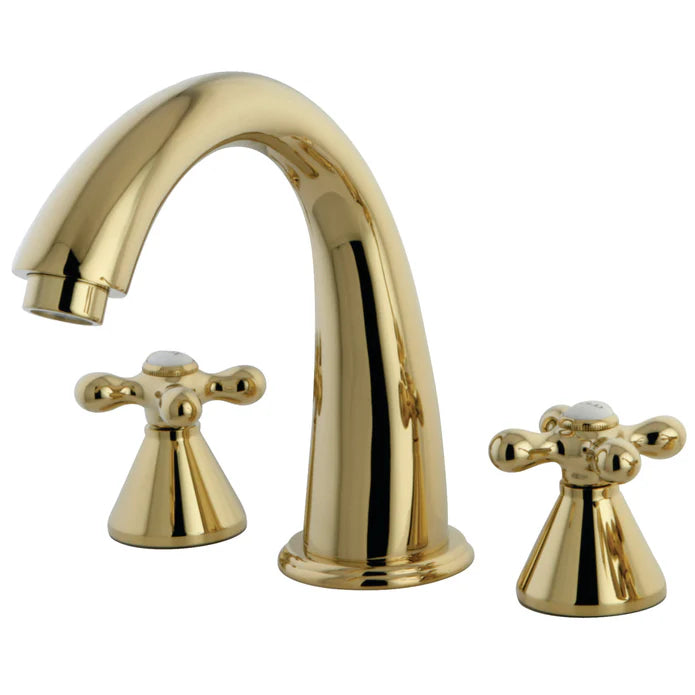 Kingston - Tub Faucets - Naples KS236AX Two-Handle 3-Hole Deck Mount Roman Tub Faucet