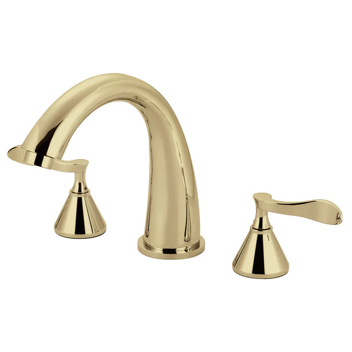Kingston - Tub Faucets - Century KS236CFL Two-Handle 3-Hole Deck Mount Roman Tub Faucet