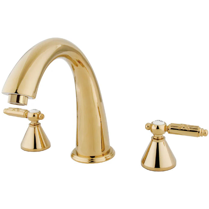 Kingston - Tub Faucets - Roman KS236GL Two-Handle 3-Hole Deck Mount Roman Tub Faucet