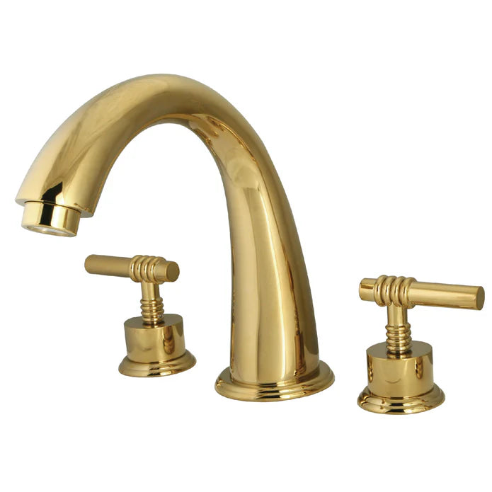 Kingston - Tub Faucets - Milano KS236ML Two-Handle 3-Hole Deck Mount Roman Tub Faucet