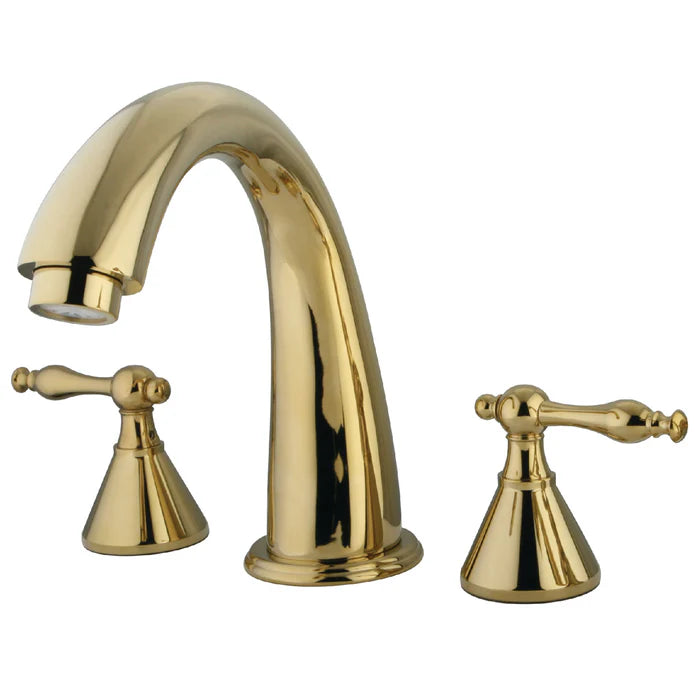 Kingston - Tub Faucets - Naples KS236NL Two-Handle 3-Hole Deck Mount Roman Tub Faucet