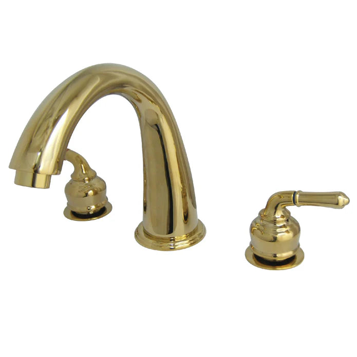 Kingston - Tub Faucets - Milano KS236 Two-Handle 3-Hole Deck Mount Roman Tub Faucet