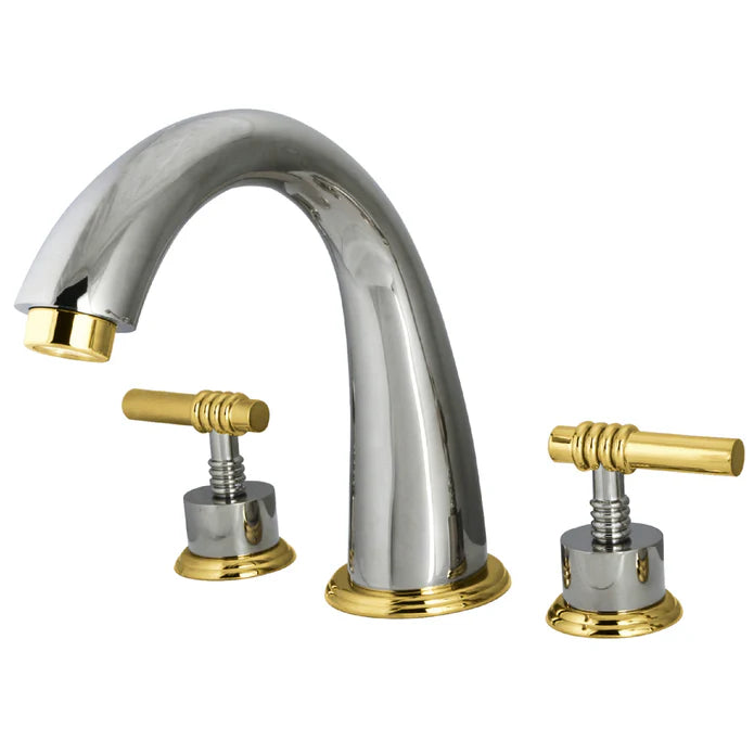 Kingston - Tub Faucets - Milano KS236ML Two-Handle 3-Hole Deck Mount Roman Tub Faucet