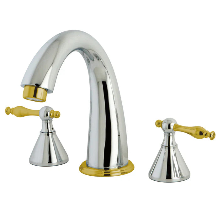 Kingston - Tub Faucets - Naples KS236NL Two-Handle 3-Hole Deck Mount Roman Tub Faucet