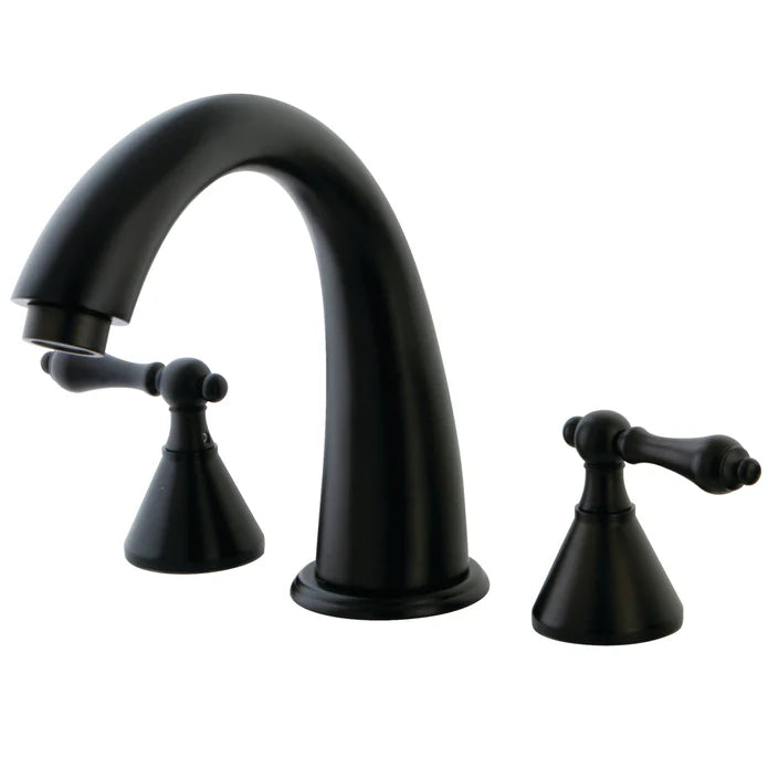 Kingston - Tub Faucets - Naples KS236AL Two-Handle 3-Hole Deck Mount Roman Tub Faucet