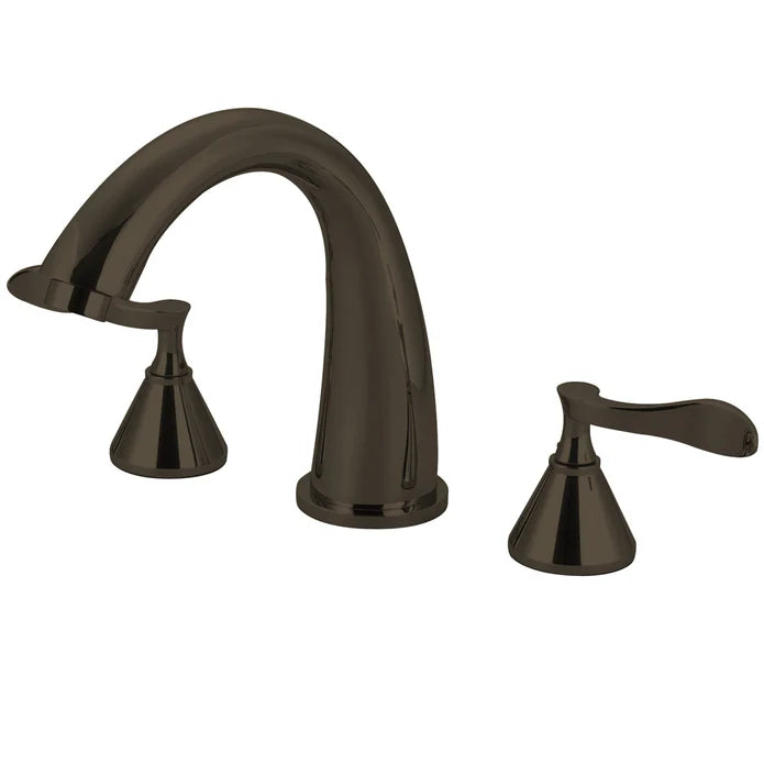 Kingston - Tub Faucets - Century KS236CFL Two-Handle 3-Hole Deck Mount Roman Tub Faucet