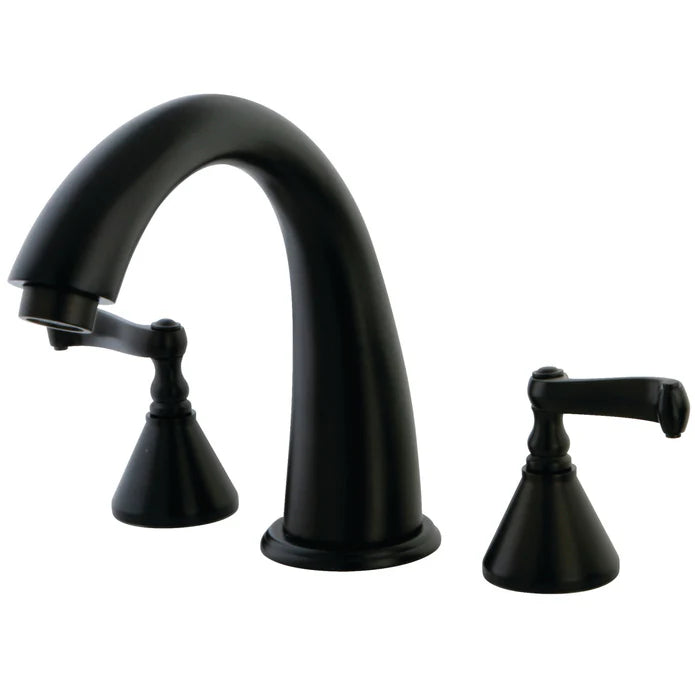 Kingston - Tub Faucets - Roman KS236FL Two-Handle 3-Hole Deck Mount Roman Tub Faucet