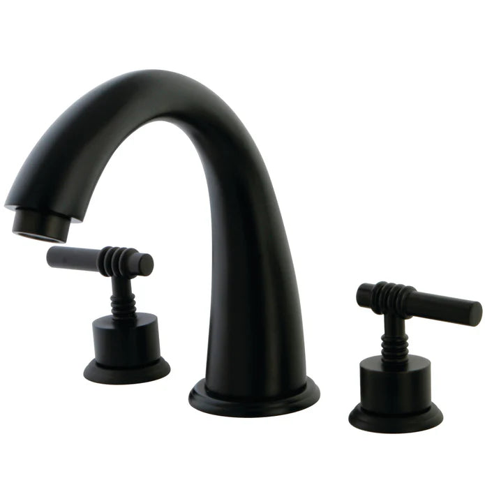 Kingston - Tub Faucets - Milano KS236ML Two-Handle 3-Hole Deck Mount Roman Tub Faucet