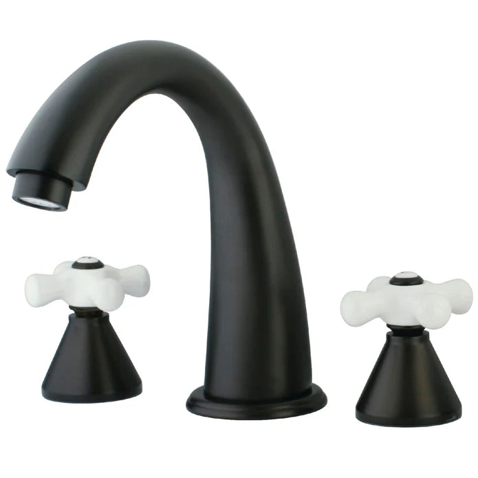 Kingston - Tub Faucets - Naples KS236PX Two-Handle 3-Hole Deck Mount Roman Tub Faucet