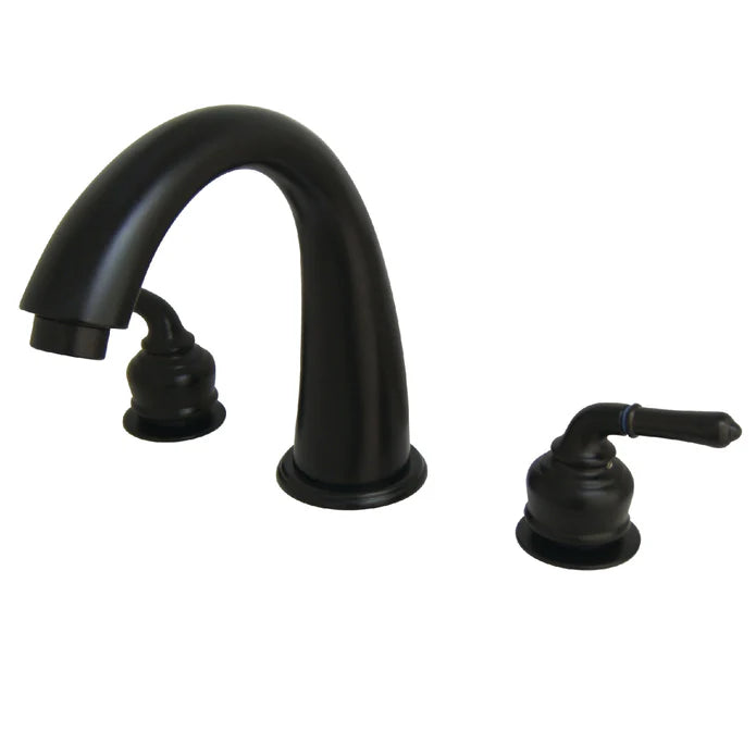 Kingston - Tub Faucets - Milano KS236 Two-Handle 3-Hole Deck Mount Roman Tub Faucet