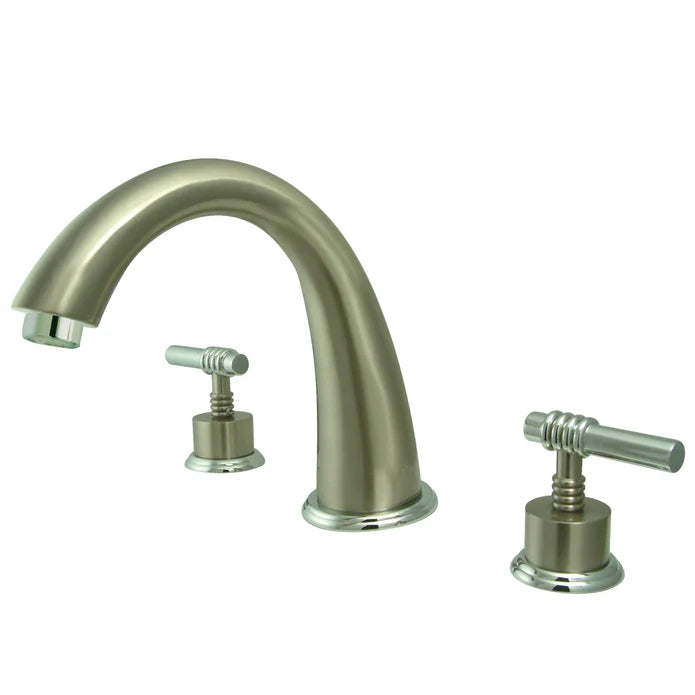 Kingston - Tub Faucets - Milano KS236ML Two-Handle 3-Hole Deck Mount Roman Tub Faucet