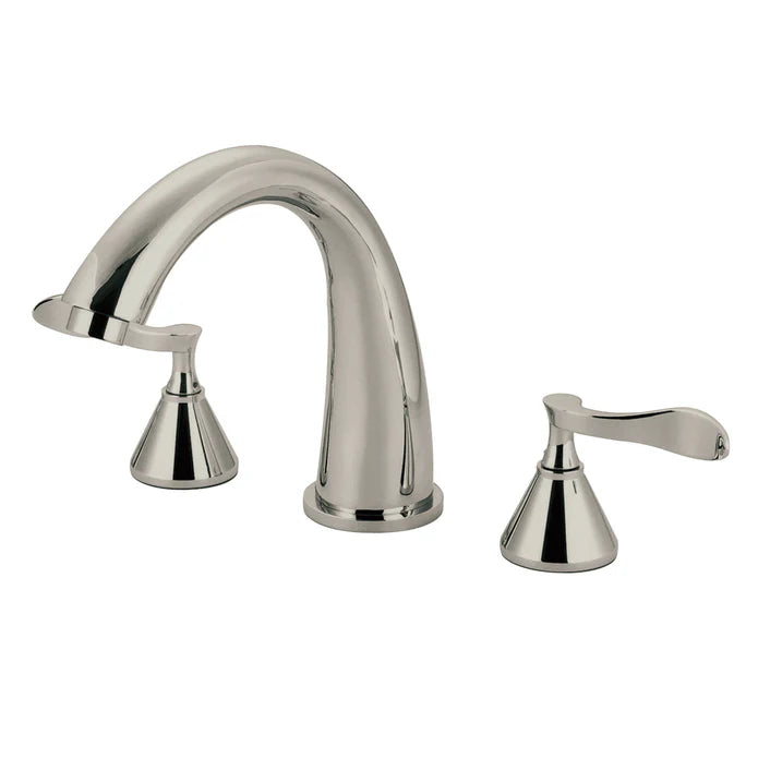 Kingston - Tub Faucets - Century KS236CFL Two-Handle 3-Hole Deck Mount Roman Tub Faucet