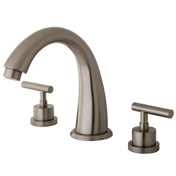 Kingston - Tub Faucets - Manhattan KS236CML Two-Handle 3-Hole Deck Mount Roman Tub Faucet