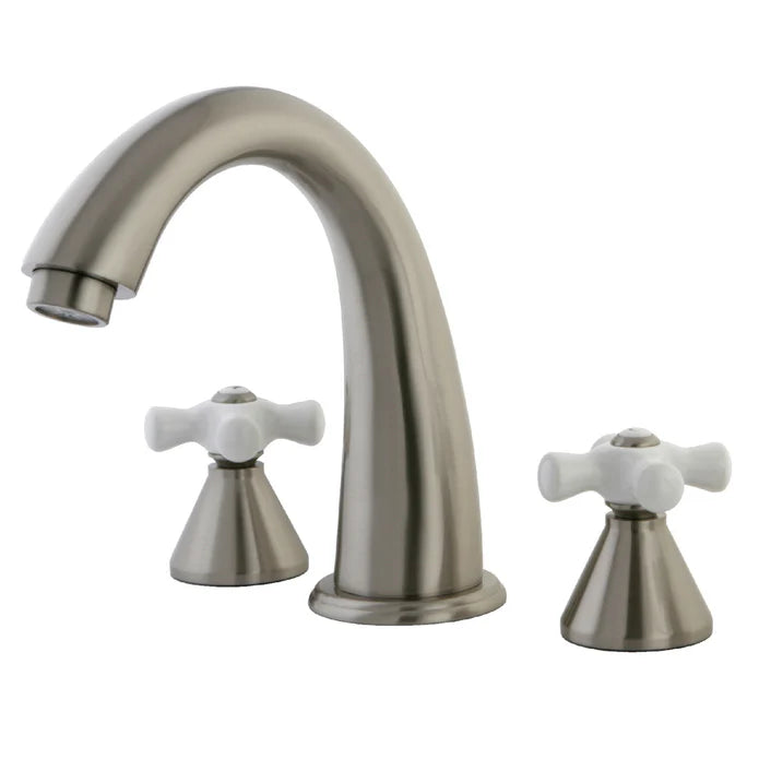 Kingston - Tub Faucets - Naples KS236PX Two-Handle 3-Hole Deck Mount Roman Tub Faucet