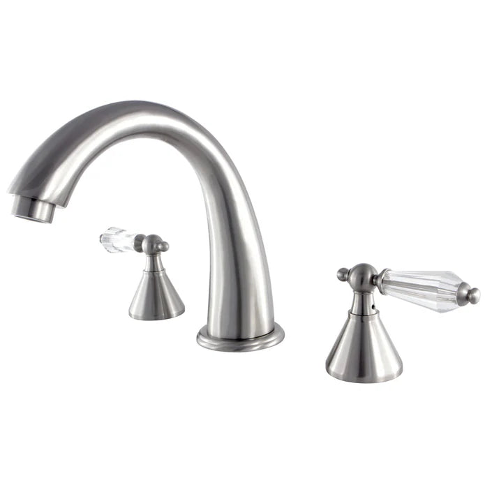 Kingston - Tub Faucets - Wilshire KS236WLL Two-Handle 3-Hole Deck Mount Roman Tub Faucet