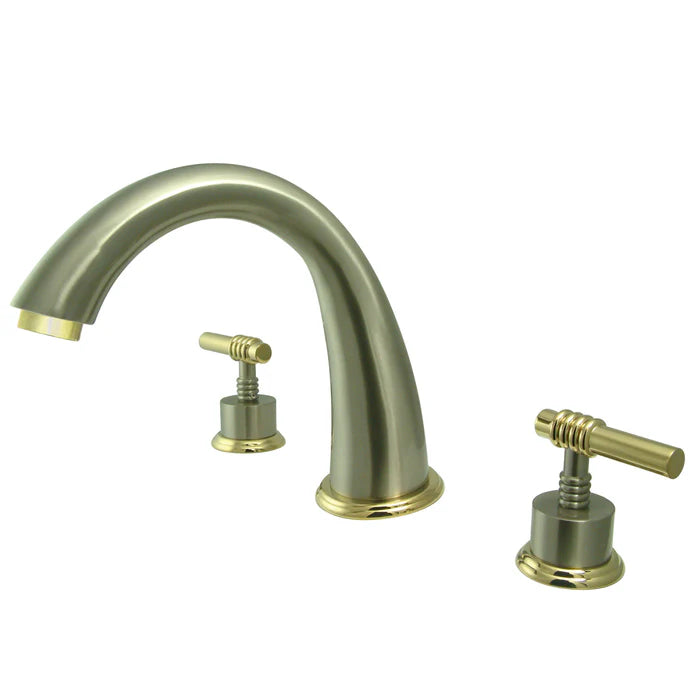 Kingston - Tub Faucets - Milano KS236ML Two-Handle 3-Hole Deck Mount Roman Tub Faucet