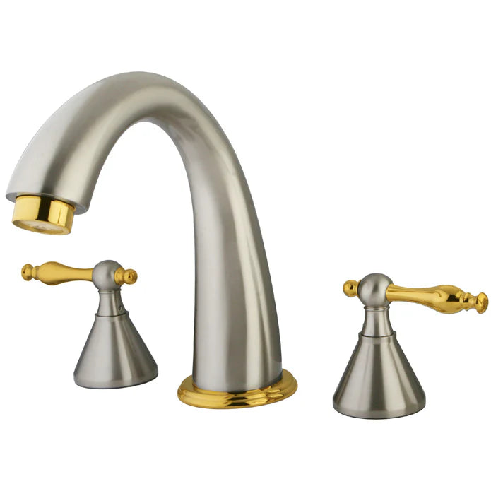 Kingston - Tub Faucets - Naples KS236NL Two-Handle 3-Hole Deck Mount Roman Tub Faucet