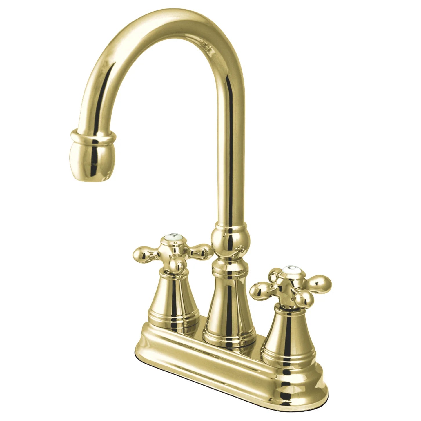 Kingston - Bar Faucets - Victorian KS249AX Two-Handle 2-Hole Deck Mount Bar Faucet