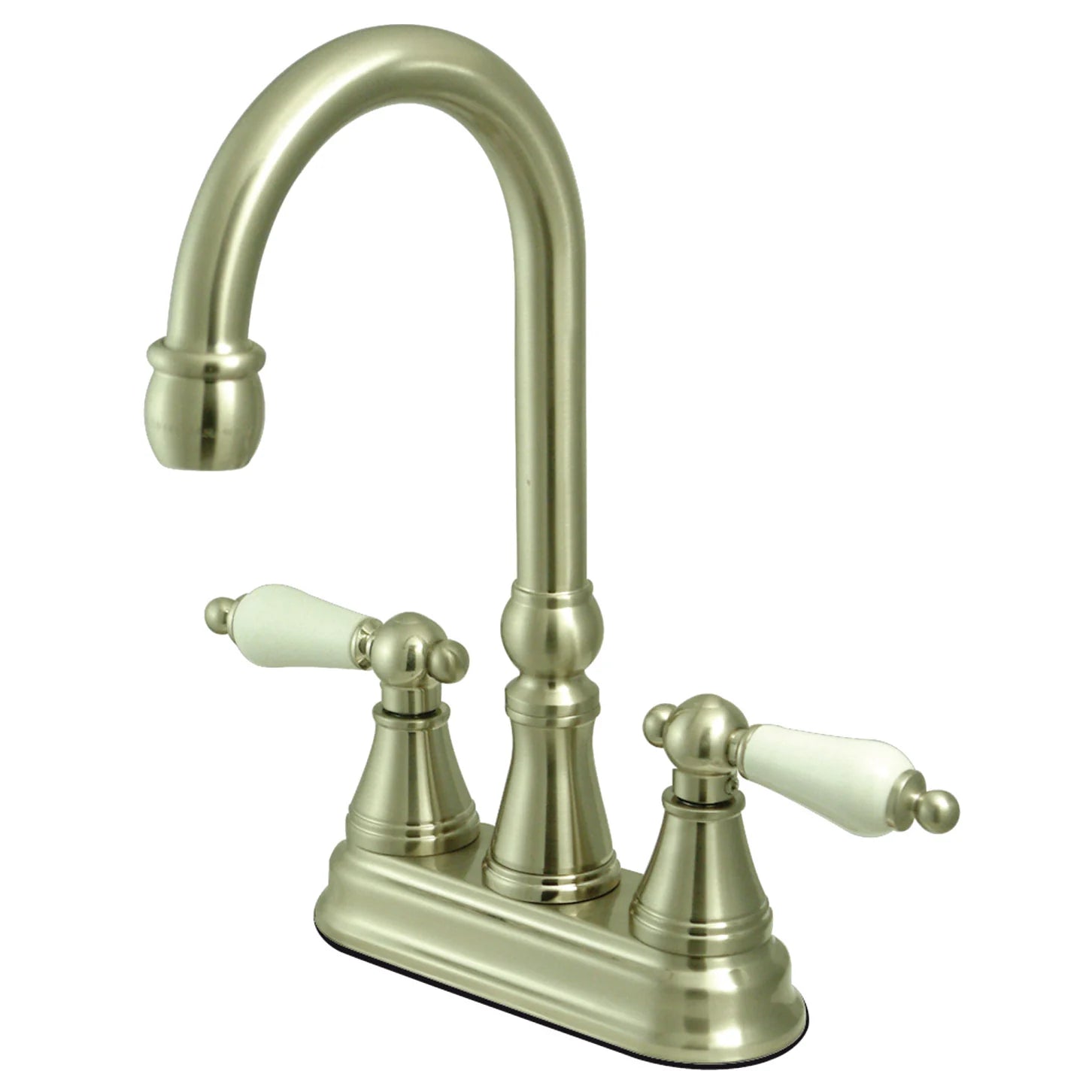 Kingston - Bar Faucets - Governor KS249PL Two-Handle 2-Hole Deck Mount Bar Faucet
