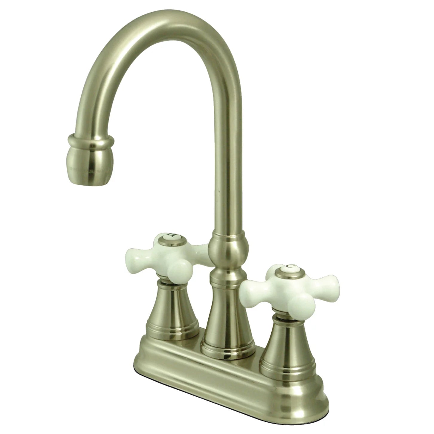 Kingston - Bar Faucets - Governor KS249PX Two-Handle 2-Hole Deck Mount Bar Faucet